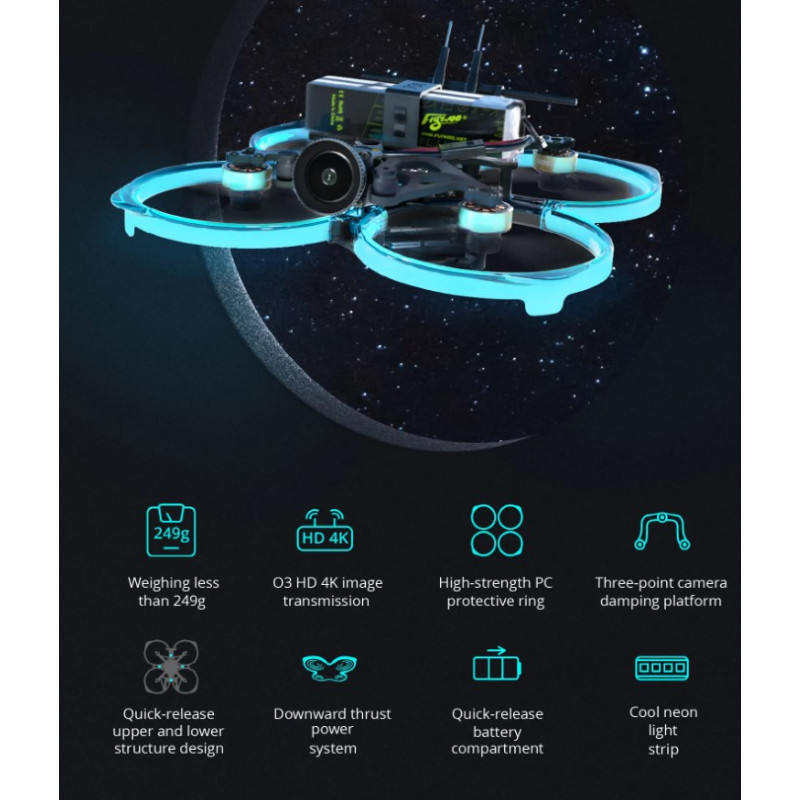 FlyLens 85 DJI O3 HD 2S BNF/DJI By Flywoo - Image 13