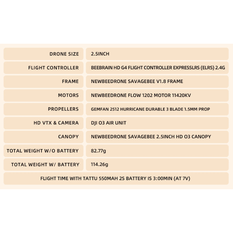 SavageBee 2S DJI O3 HD BNF Crossfire By NewBeeDrone - Image 2