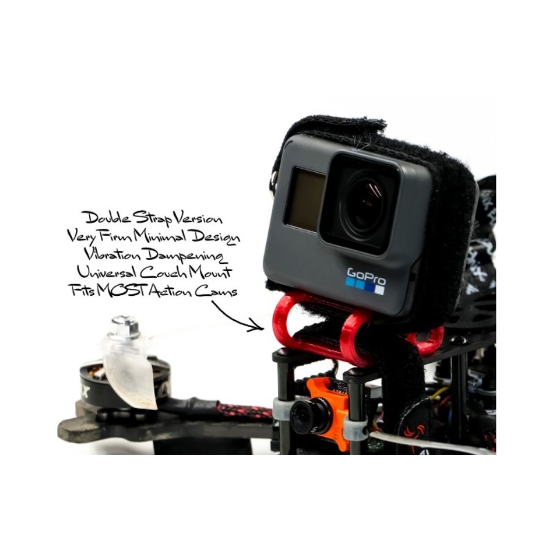 Universal Strap HD Camera Drone Mount w/ Firm Vibration Dampening By StanFPV - Image 2