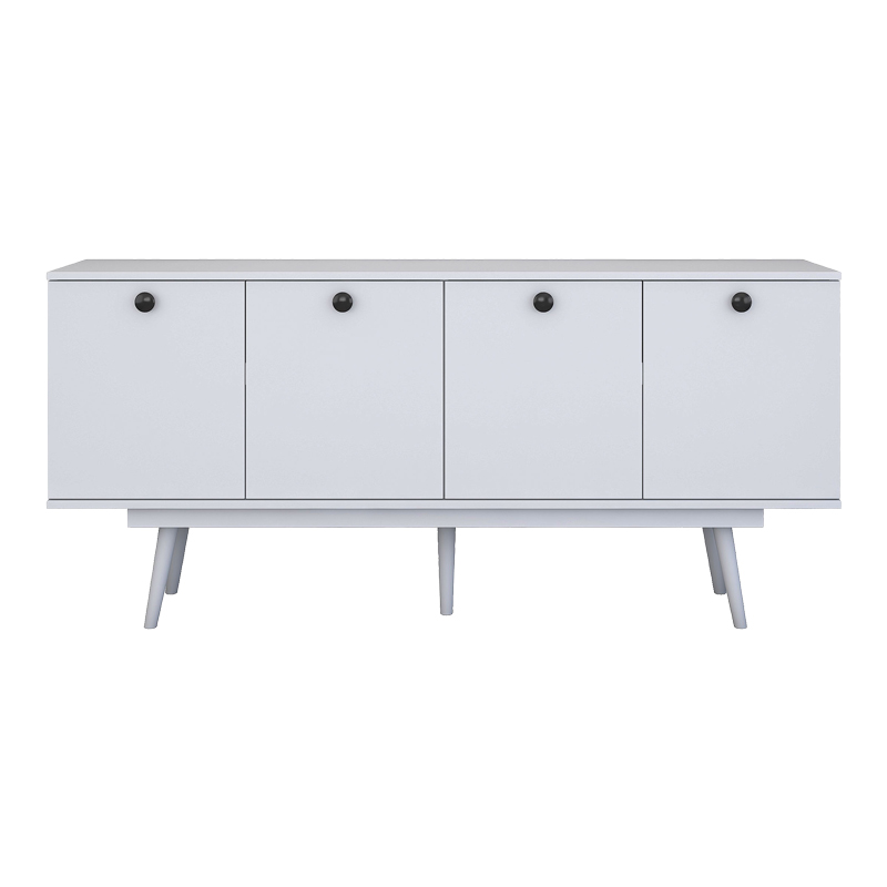 Buffet Salonde pakoworld white melamine-white pp leg 180x40x82.6cm - Image 4