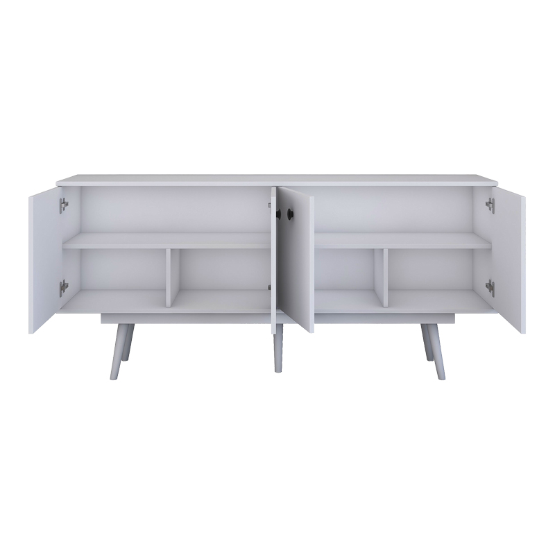 Buffet Salonde pakoworld white melamine-white pp leg 180x40x82.6cm - Image 2