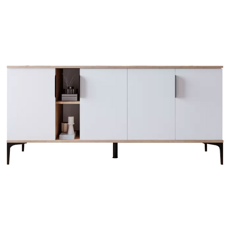 Buffet Tajesy pakoworld melamine white 180x40x78cm - Image 4