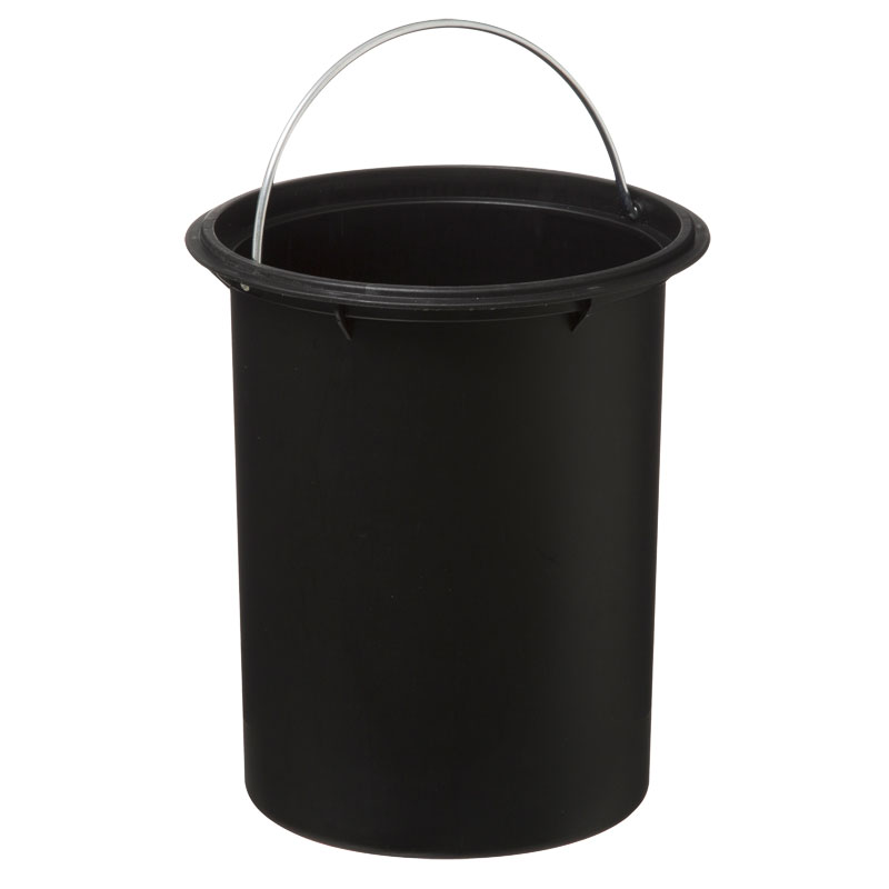 Waste bin 3L Nature pakoworld metallic dark grey- natural - Image 2