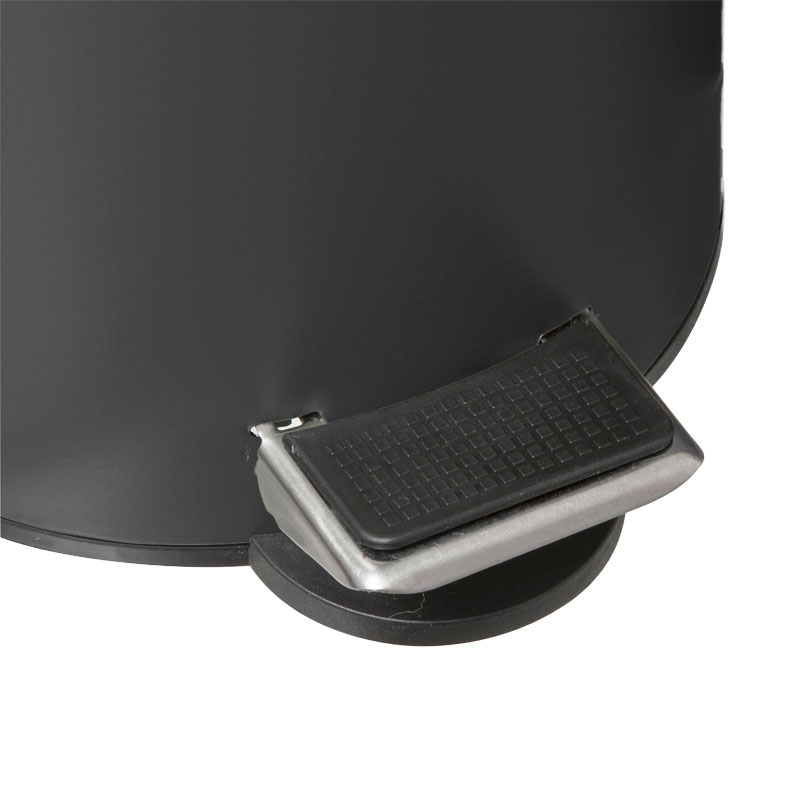 Waste bin 3L Nature pakoworld metallic dark grey- natural - Image 3