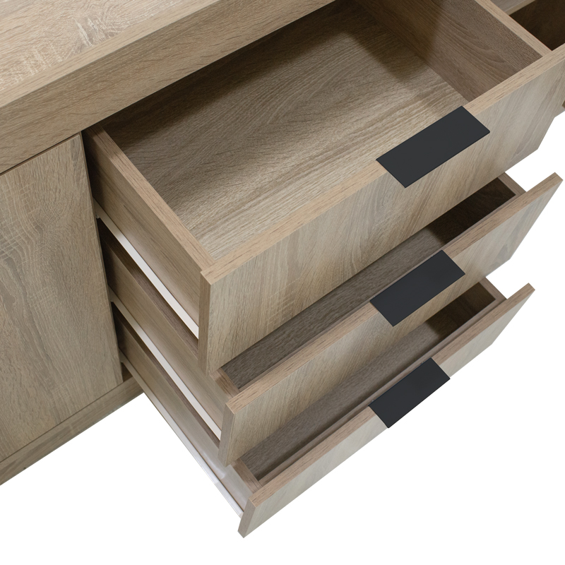 Doha pakoworld sideboard in sonoma shade 180x45x80.5cm - Image 6