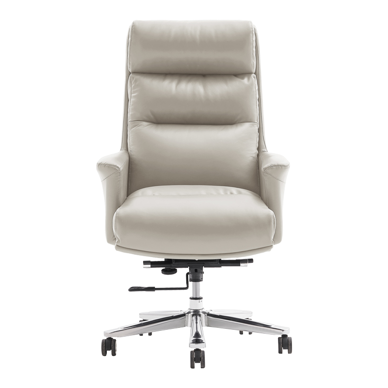 Мениджърски офис стол Nagal pakoworld PU в бежов цвят 71x73x117-123см - Image 4