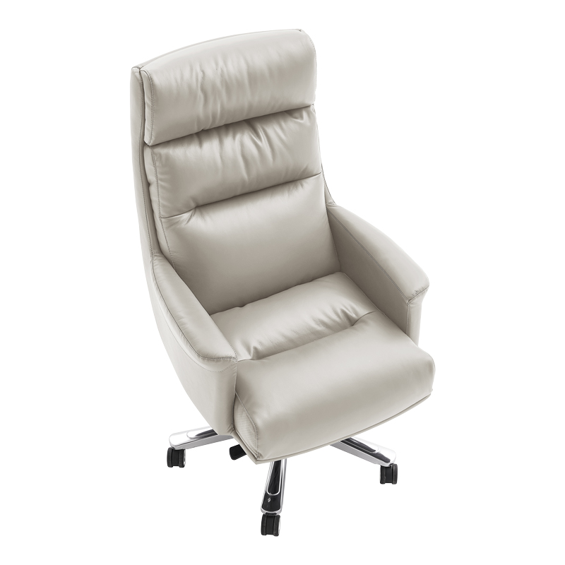 Мениджърски офис стол Nagal pakoworld PU в бежов цвят 71x73x117-123см - Image 5