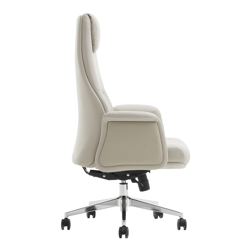 Мениджърски офис стол Rekter pakoworld PU в бежов цвят 77x65x119-127см - Image 2