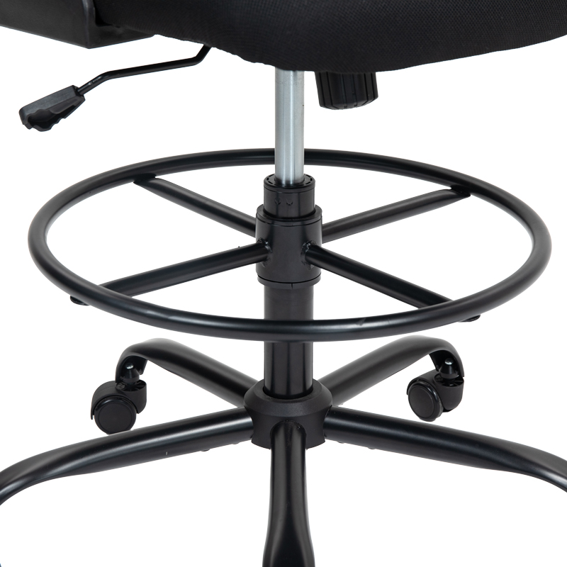 Работен стол мениджър Derzio pakoworld мрежест черен плат 62x53x131см - Image 8